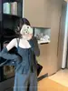 Camisola Coreana Dulce y Picante de Lunares con Volantes y Cárdigan de Manga Larga en Capas Traje de Moda Nuevo Otoño 2025 para Mujer