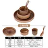 Juego de Mesa para Hotel Personalizable de Cuatro Piezas Set Moderno Sencillo de Tazón y Plato Restaurante de Hot Pot Restaurante Chino Juego de Vajilla de Melamina