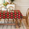 Nuevo mantel jacquard teñido en hilo de poliéster y algodón estilo retro americano transfronterizo, mantel rectangular para mesa de café