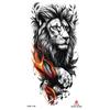 Impermeable pequeño tatuaje de brazo completo pegatina símbolo tótem animal calavera en stock al por mayor pegatina de tatuaje de texto