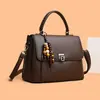 Bolso de mano de nicho estilo coreano Henggeng nueva moda texturizado color liso bandolera simple de alto valor bolso cuadrado pequeño para mujer