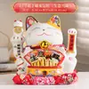 Adornos de Gato de la Suerte Ondulante al por Mayor, Gato de la Suerte Eléctrico Tamaño Grande, Cajero de Tienda, Regalo de Inauguración de Casa, Automático