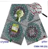 Estilo pequeños diamantes de imitación diseño DIY 6 yardas estampado batik juego de cera tela para ropa cera de cristal