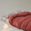 Funda de edredón de algodón peinado de fibra larga de alta gama para otoño e invierno, 100 hilos, Sábana bajera ajustada suave engrosada de algodón puro para dormir sin ropa, Diseño simple