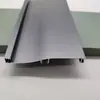 Venta directa de fábrica de rodapié de aleación de aluminio con tira de luz LED oculta integrada y base metálica a presión