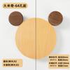 Manija de Cajón de Madera para Muebles de Habitación Infantil de Mickey Oso de Dibujos Animados Lindo Manija de Puerta de Armario de Madera Semicircular