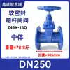 Válvula de Compuerta de Hierro Dúctil Z45X-16Q/P con Sello Suave y Vástago Ascendente Sello Elástico en el Asiento Válvula de Grifo para Agua Corriente Interruptor