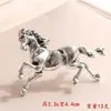 Broche de Caballo del Zodiaco Retro Estilo Chino Nuevo Transfronterizo Europeo y Americano Moda Simple Accesorios de Broche para Traje de Hombre