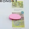 Pelo de plástico ovalado de goma pintura ovalada relleno sin costuras color caramelo lindo pinza de agarre material DIY hecho a mano