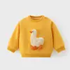 Nuevos estilos de otoño e invierno: Sudaderas infantiles de estilo coreano de corte holgado, tops casuales y sudaderas de dibujos animados de estilo coreano para niños