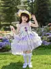 Vestido de Princesa para Fiesta de Cumpleaños Lolita Hada Glicina para Niñas Verano 2026 Vestido Falda Abullonado Dulce para Bebé Niña