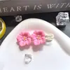 Horquilla de Flor Dulce Clip BB Estilo Occidental Infantil Tocado Lindo Flor de Cerezo Niña Pequeña Accesorios para el Cabello Flequillo Mechones Laterales Clip