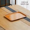 Plato para Escupir Huesos con Veta de Madera Hogareño Mesa de Comedor Pequeño Cuadrado Plato para Escupir Plato de Basura Mesa de Centro de Sala de Estar Semillas de Melón para Snacks Plato de Plástico