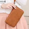 Nuevo Bolso para Pasaporte Antirrobo RFID Transfronterizo de Gran Capacidad, Portapasaportes Largo Multifuncional para Almacenamiento de Viaje, Bolso para Documentos