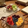 Bandeja Doméstica Estilo Lujo para Frutas Secas, Bandeja para Semillas, Caja de Almacenamiento para Snacks, Plato de Frutas, Bandeja para Mesa de Café de Sala de Estar con Tapa, Bandeja para Dulces