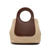 Bolso Tipo Cubo Texturizado Casual de Moda 2025 Primavera Nuevo Estilo Sencillo Bolso de Hombro Tejido para Mujer