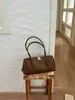 Bolsa de mão Boston da moda transfronteiriça de comércio exterior para mulheres, nova bolsa moderna retrô de ombro tipo travesseiro