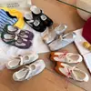Zapatos Mary Jane estilo ballet para mujer, nuevo modelo primavera 2026, malla calada con bloques de color, lindos y originales, con cierre de velcro, zapatos casuales versátiles
