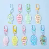 Lindo Llavero de Pez de Resina Colorido con Cristales Colgante Brillante de Bolsos de Verano Dulce y Fresco Venta al por Mayor
