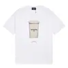 Camiseta de Verano Cruzada Bale25Ss Nuevo Estilo 260g Algodón Peinado Puro Hilo Doble Logo Impreso Lujo Accesible para Hombre y Mujer Manga Corta