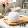 Flor de baño grande de 80g, no se desintegra, flor de baño espumosa ultra suave, bola exfoliante para uso en casa y hotel, herramienta de baño para colgar