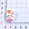 Desenho Animado Fofo Frutas se Abraçando Gato KT Acessórios de Resina diy Acessórios de Cola de Creme Decoração de Presilha de Cabelo Pequenos Acessórios de Resina