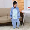 Pijama Enterizo de Dinosaurio de Dibujos Animados Lindo Perro Amarillo Grande para Otoño e Invierno para Chicos y Chicos para Parejas de Perros Ropa de Casa Franela