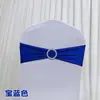 Flor sin corbata para respaldo de silla Hebilla de respaldo de silla Hebilla de diamante de lazo Cinturón Ceremonia de boda Exposición Funda elástica para silla Tela decorativa para respaldo