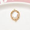 Colgante de cristal transparente con diamantes de imitación y encaje ovalado de color, para hacer tú mismo, pendientes, collares, accesorios de joyería