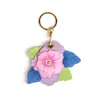 Llavero Portatarjetas de Acceso Flor de Begonia Regalo Práctico para el Día de San Valentín Colgante para Coche Accesorio para Equipaje Regalo 520