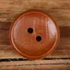 Botones Naturales de Madera Color Café, con Dos Agujeros, Forma de Tazón, Frescos y Limpios, para Abrigos, Camisas y Pijamas, Versátiles y Simples