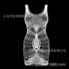 Comércio Exterior Europeu e Americano Lingerie Erótica Vestido Bodycon Sexy Vazado Feminino Jacquard de Renda Transparente W473
