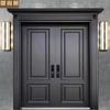 Puerta de Entrada de Villa Autoconstruida Rural, Puerta de Entrada Doble de Aleación de Zinc Grado A para Zona Rural, Puerta de Entrada de Patio para el Hogar