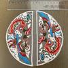 Novo estilo nacional chinês bordado pano remendo organza colorido redondo roupas remendo remendo feito à mão faça você mesmo bordado acessórios
