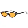 Gafas de Sol Retro Ovaladas de Marco Pequeño Europeas y Americanas Transfronterizas Gafas de Sol de Moda Callejera Personalidad Femenina Hip-Hop Gafas de Sol de Chica Popular
