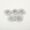 Exquisite Novo Poliéster de 3cm com Flor de Rosa Acessórios para Roupas Flor Decorativa DIY Adorno de Cabeça Acessórios de Cabelo Acessórios para Roupas