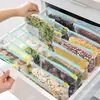 Bolsas para Conservar Alimentos con Cierre de Cremallera Deslizante para Frutas y Verduras, Bolsas Gruesas de Grado Alimenticio para Congelador con Cierre Ziplock para el Hogar