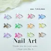 Luminosos Desenho Animado Série Oceano Peixinho Decorações para Unhas Resina Pequenos Acessórios Brincos DIY Acessórios para Unhas Iridescente