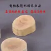 Base para Adorno de Tetera de Jade con Soporte de Madera, Soporte Pequeño para Sello Tallado en Raíz de Madera Maciza, Base Irregular de Madera Natural