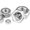 Tuerca Hexagonal Externa de Rosca Fina de Acero Inoxidable 304, Acero al Carbono Grado 8.8 Alta Resistencia Tuerca Hexagonal Externa de Rosca Fina M4M5M6M8