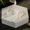 Molde para Posavasos de Bandeja de Cemento de Yeso DIY Seis Caras Redondo Forma de U Patrón de Tira Estante de Exhibición de Almacenamiento de Joyería Molde de Silicona