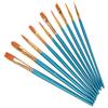 Comercio exterior transfronterizo nailon agua tiza acuarela pintura pincel óleo traje 10 piezas varilla roja varilla azul pintura fila pluma