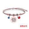 Pulsera Europea y Americana Transfronteriza Acero Inoxidable Pulsera Hueso de Serpiente Día del Maestro Manzana Conmemorativa Regalo Festivo Grabado Pulsera de Acero de Titanio