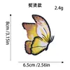 Fornecimento Exclusivo Transfronteiriço de Patches Bordados de Borboleta Degradê para Roupas, Bolsas, Sapatos e Chapéus, Patches de Decoração DIY, Amostra Grátis Disponível