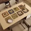 Toalha de Mesa Retangular Colagem Vintage Desenho Animado Toalha de Mesa Doméstica Impermeável Resistente a Óleo Resistente ao Calor Resistente a Manchas Toalha de Mesa de Jantar Mesa de Café