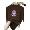 Camiseta Térmica Escovada de Manga Longa para Meninas, Novo Estilo Outono/Inverno 2026, Blusa Quente para Bebê Menina