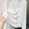 Cardigan de Tricô Fino de Seda Gelo para Mulheres, Cobertura de Proteção Solar de Verão, Emagrecedor, Versátil, Aderente ao Corpo, Texturizado, Roupas Refrescantes com Proteção Solar