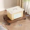 Base de Caja de Almacenamiento Movible Soporte Multifuncional Bandeja Organizador Tablero de Almacenamiento con Ruedas de Pie Estante de Almacenamiento Doméstico