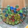 Bola de Vidro Transparente de Oito Pétalas 14mm16mm19mm25mm Máquina de Jogo de Damas Infantil Bola de Gude de Vidro Pétala