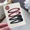 Verão Fresco Gelo Transparente Colorido Gota de Óleo BB Clip Grande Triângulo Oval Grampo de Cabelo Elegante Menina Acessório de Cabelo Franja Clipe Lateral